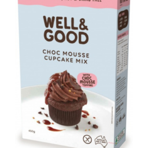Well & Good Choc Mousse Cup Cake Mix & Mousse Topping